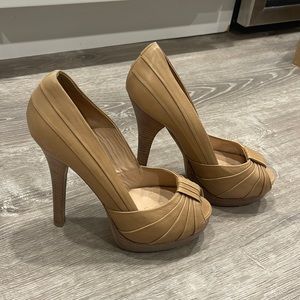 Fendi open toe platform heels